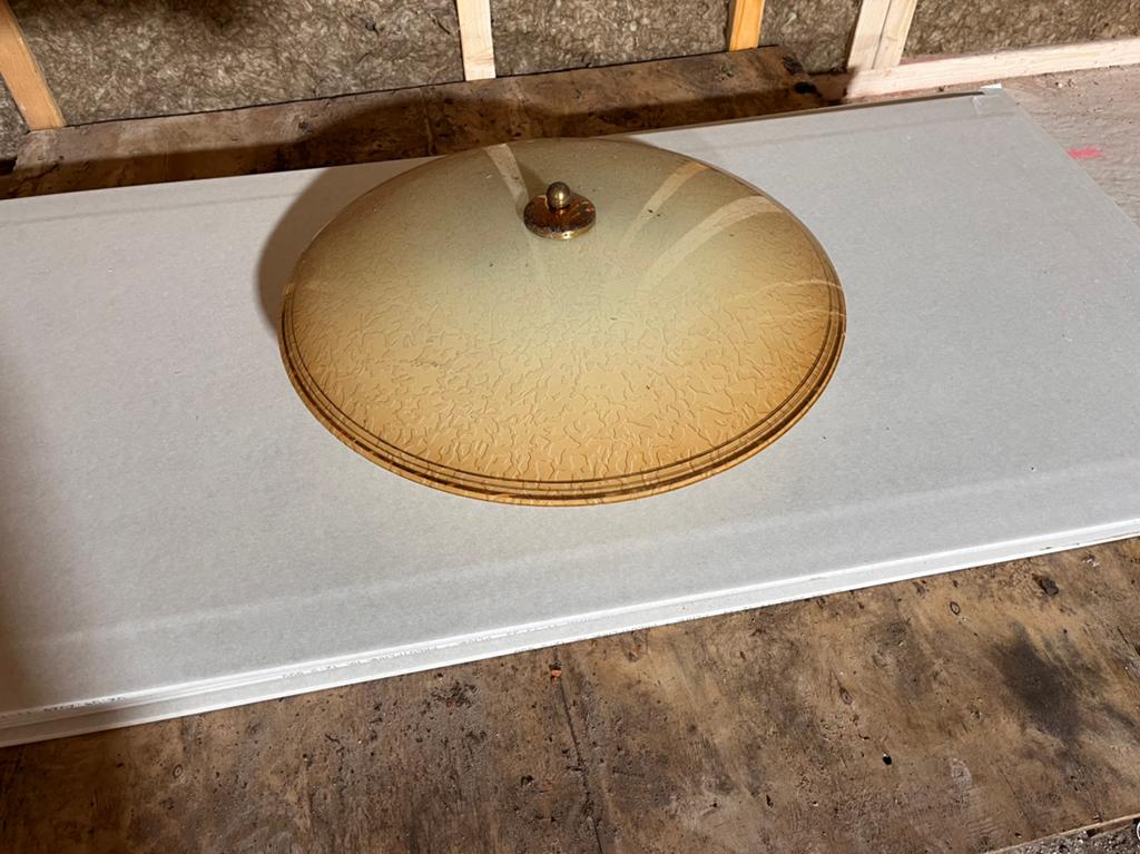 Vintage plafondlamp / plafonniere, Ophalen, Zo goed als nieuw