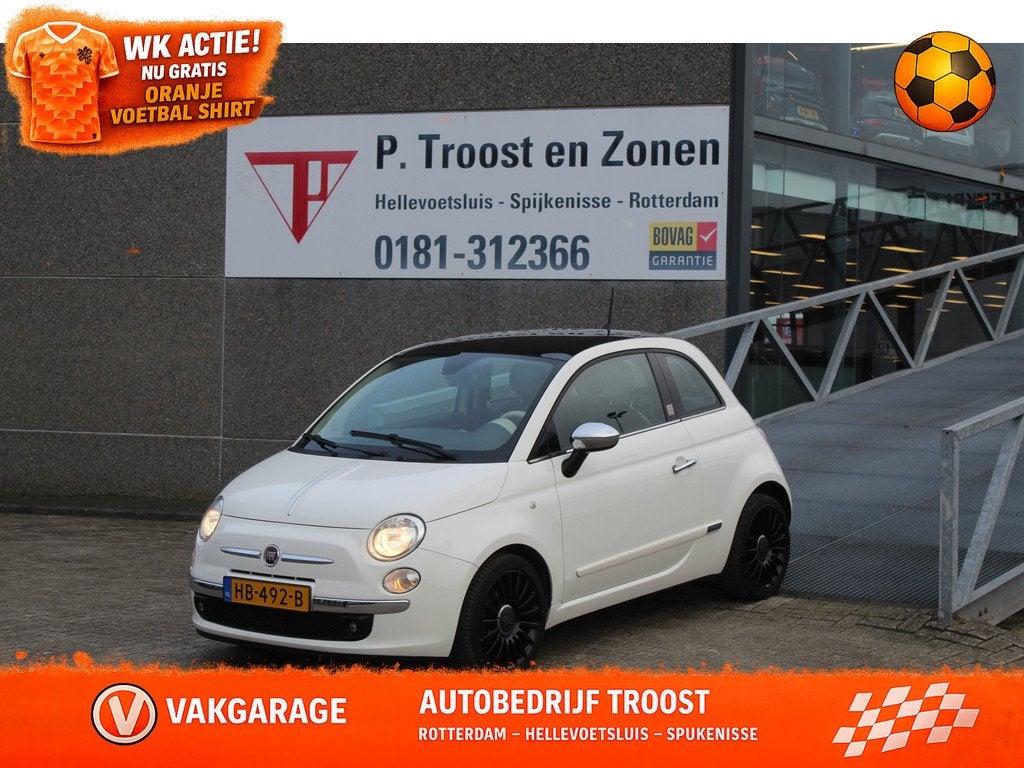 Fiat 500 0.9 TwinAir Turbo Rivièra Maison Panoramadak/Leder, Voorwielaandrijving, 12 maanden, Parkeersensor, Gebruikt