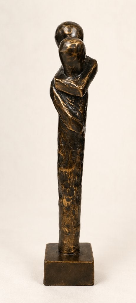 KOPPEL / DE KUS / ABSTRACT/ Bronzen beeld, Antiek en Kunst, Ophalen of Verzenden, Brons, Beeld