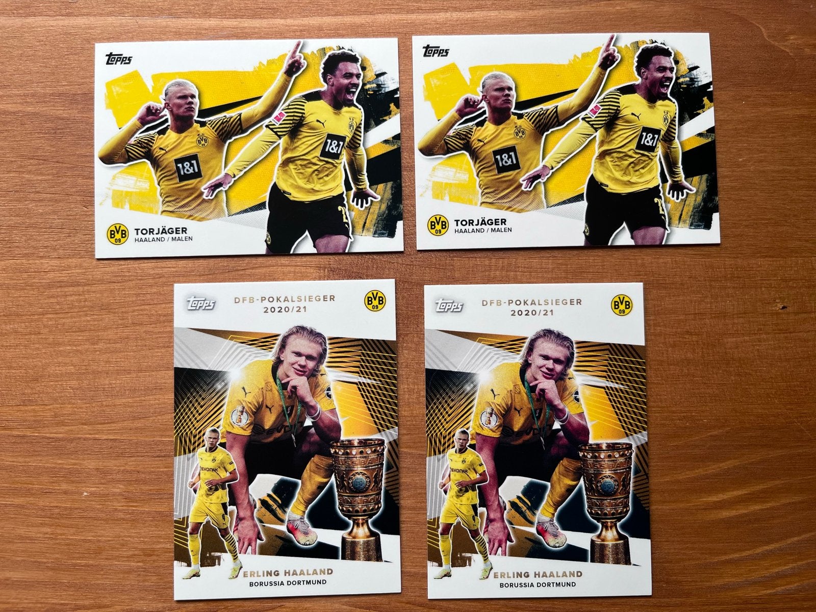 Topps Haaland & Malen Borussia Dortmund Voetbalkaarten, Ophalen of Verzenden, Nieuw, Buitenlandse clubs, Spelerskaart