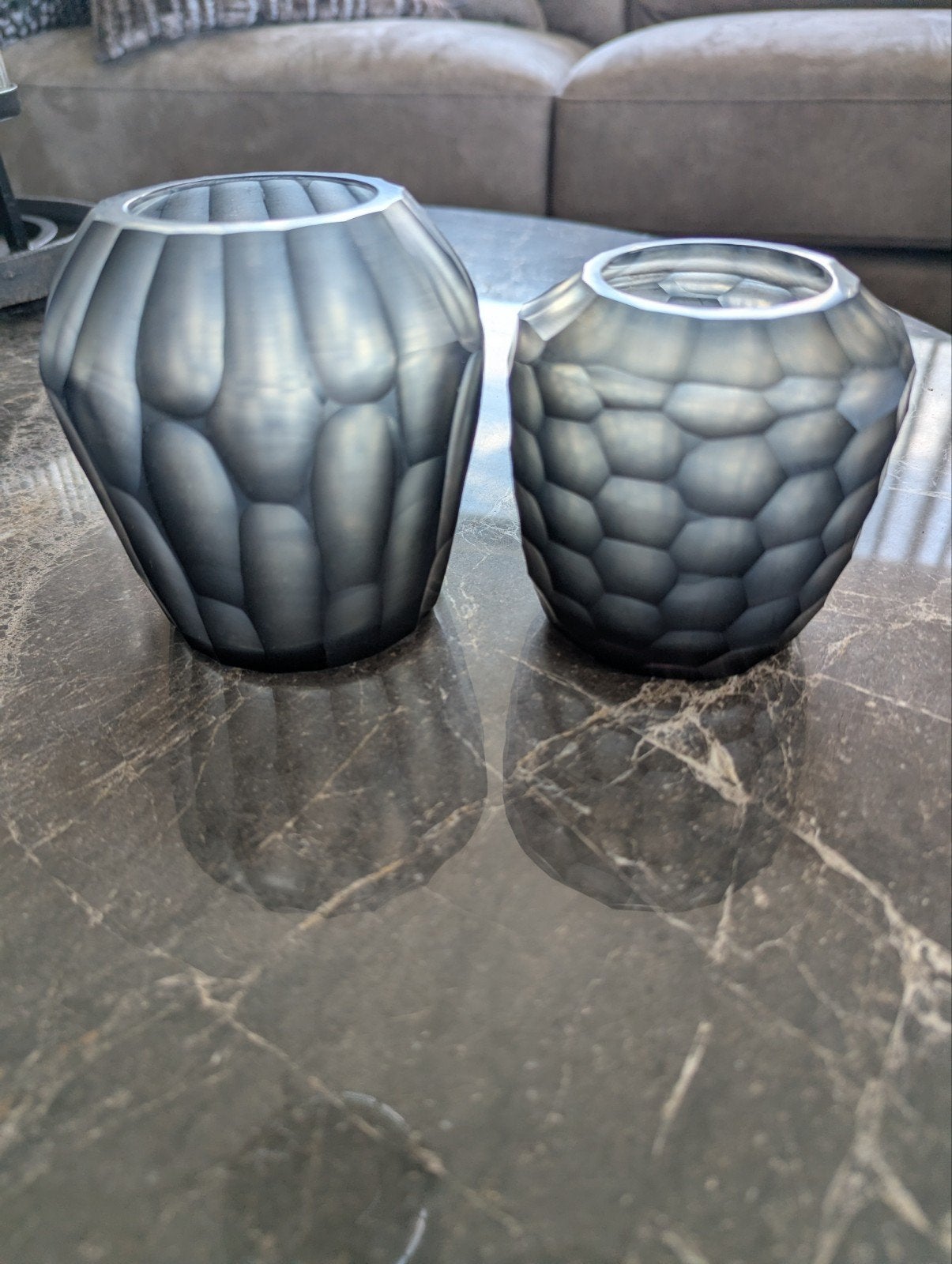 2 Bombyxx Theelichten - Dark Smoke, Ophalen of Verzenden, Zo goed als nieuw, Glas