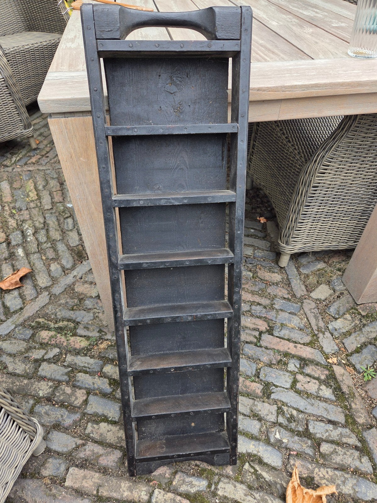 Oude houten steenvorm / decoratieve plank, Ophalen