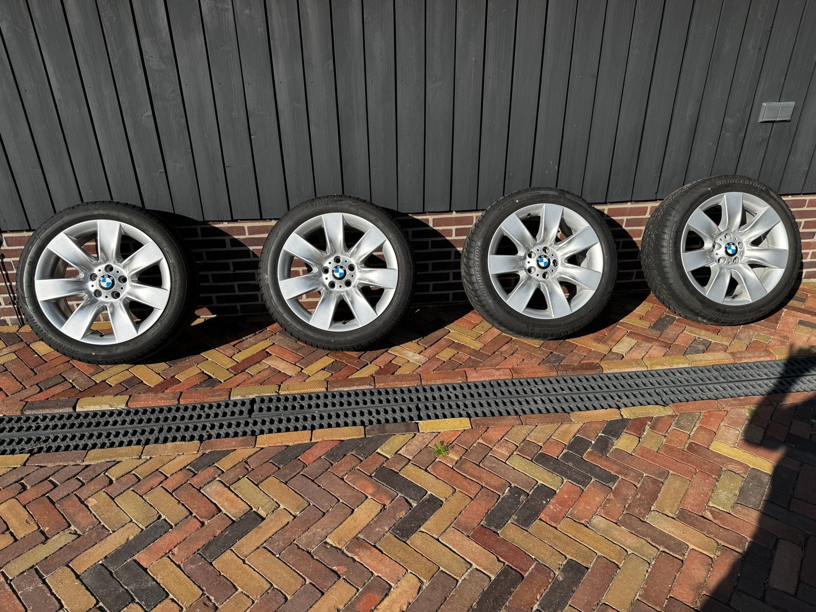 BMW 19 inch velgen met winterbanden, Banden en Velgen, Winterbanden, Personenwagen, Ophalen