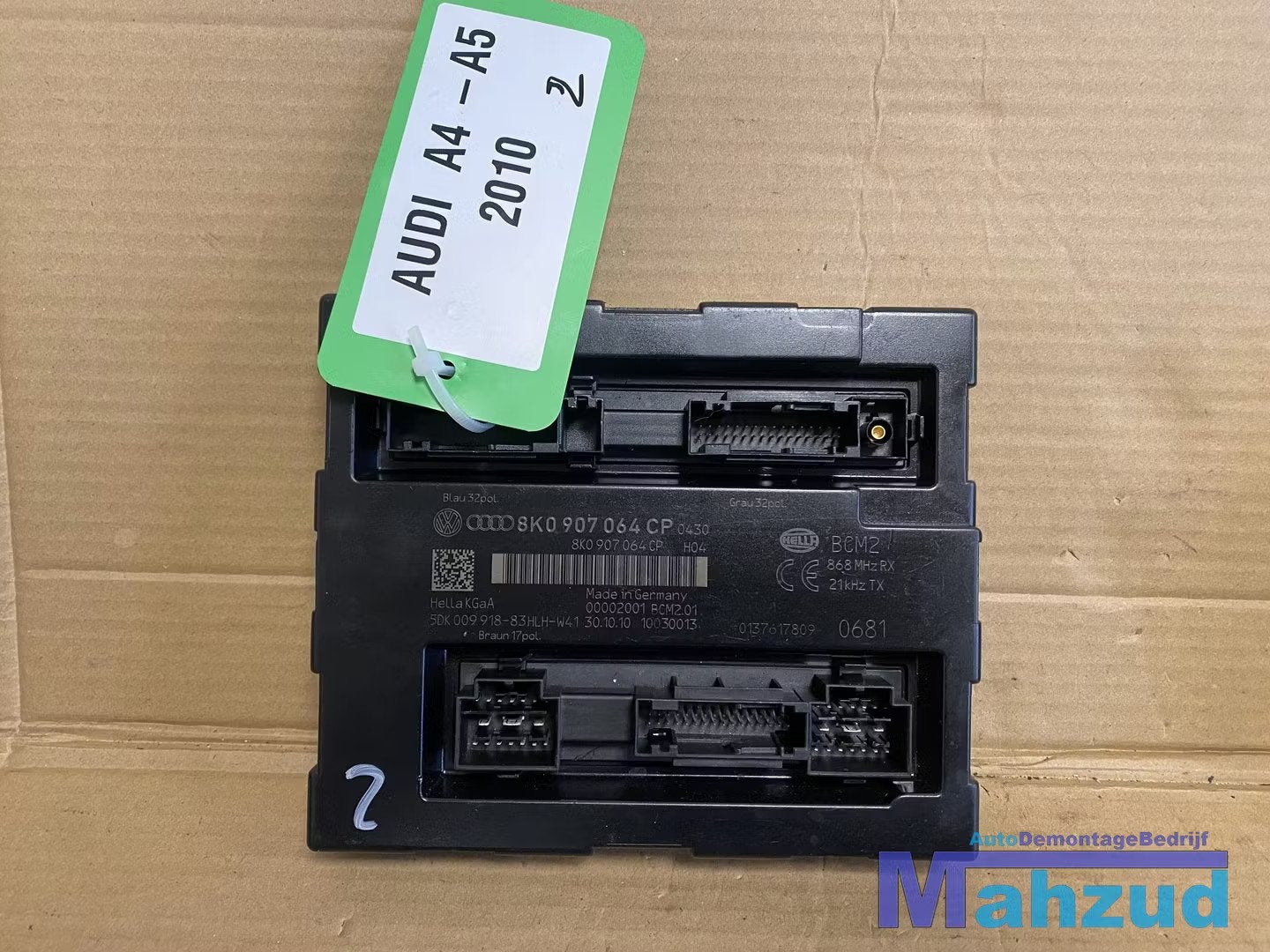 AUDI A4 A5 B8 8F Body controle module bcm sam 2007-2015 8K09, Gebruikt, AUDI AG, Auto-Union-Strasse 1
85045  Ingolstadt, DE, Kundenbetreuung@audi.de