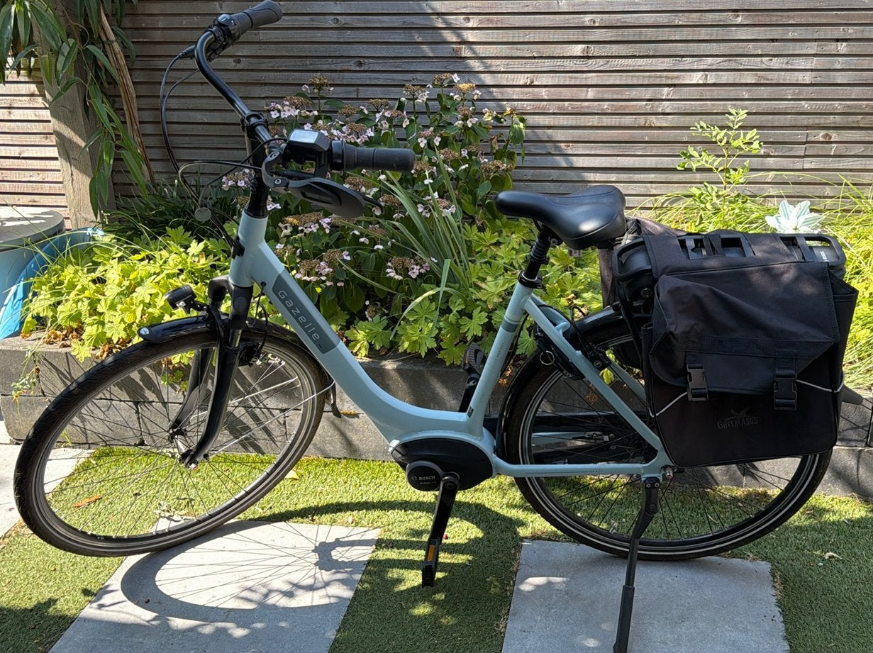 Gazelle Paris C7 framemaat 53 Light Olive 7 versnellingen, Fietsen en Brommers, Elektrische fietsen, Ophalen, Zo goed als nieuw