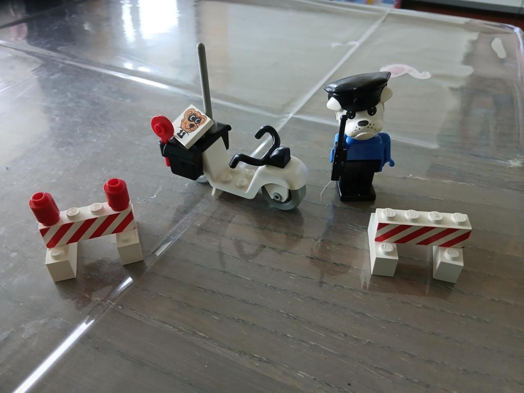 LEGO Fabuland set 3794  - Politie motorfiets uit 1985, Inclusief minifiguren, Gebruikt, Overige thema's, Verzenden
