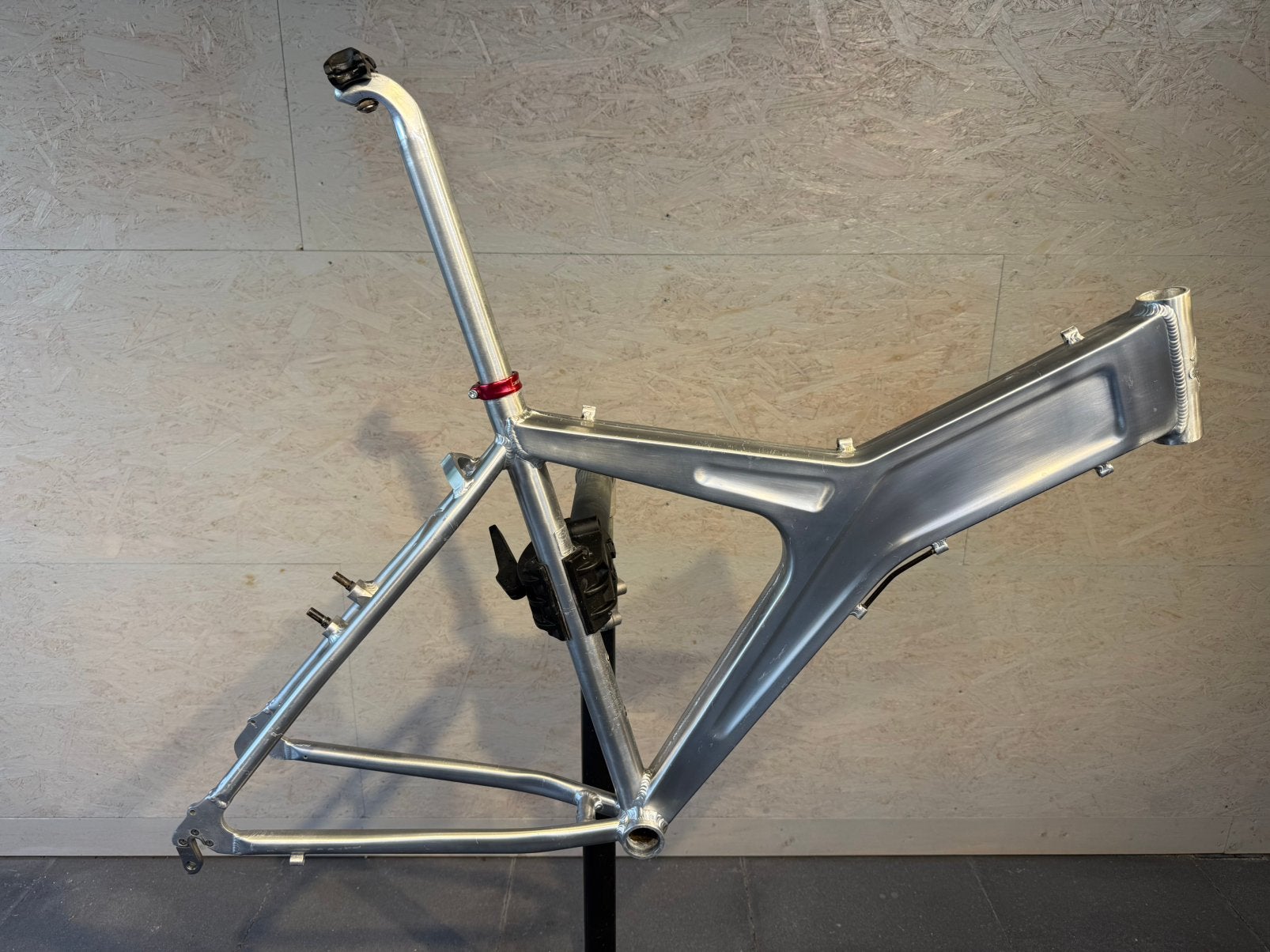 Vintage Marin Monocoque MTB frame - Raw / Geborsteld alu, Gebruikt, Hardtail, Velgrem, 45 tot 49 cm