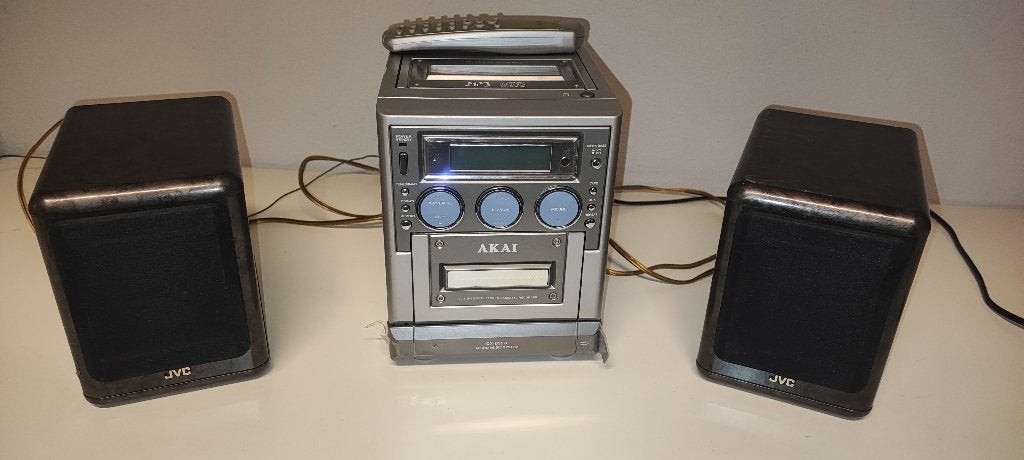 Akai QX-D3570 stereo set met JVC speakers, Audio, Tv en Foto, Stereo-sets, Ophalen, Gebruikt, Cd-speler, Microset