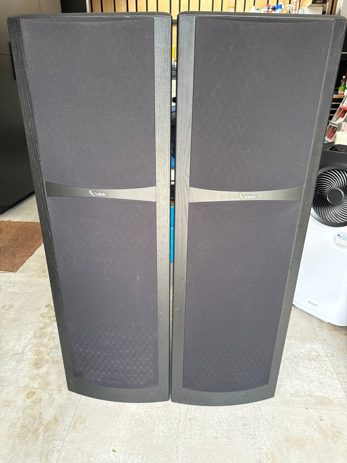 Infinity Kappa 90 Speakers - Gereviseerd, lichte schade, Ophalen, Gebruikt, Front, Rear of Stereo speakers, Overige merken
