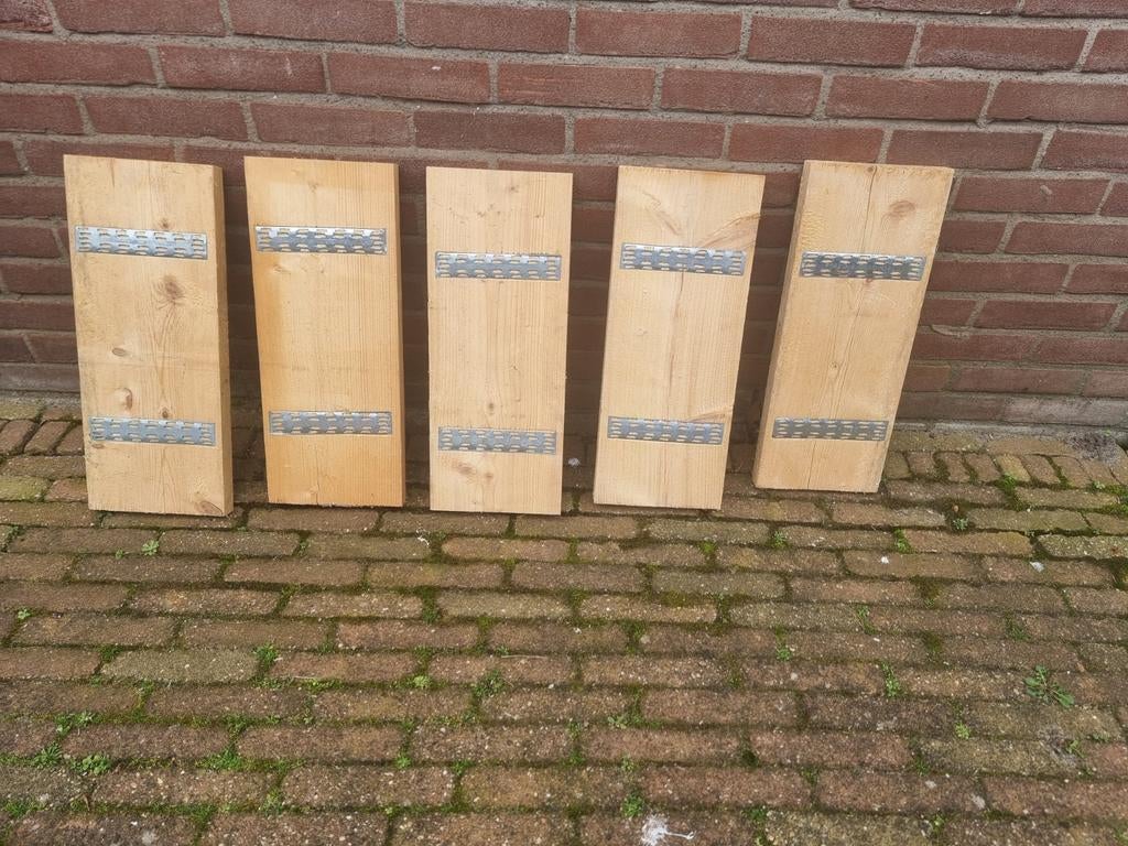 Te koop,5 stuks kleine steigerhouten plankjes., Ophalen, Minder dan 25 mm, Plank, Minder dan 200 cm