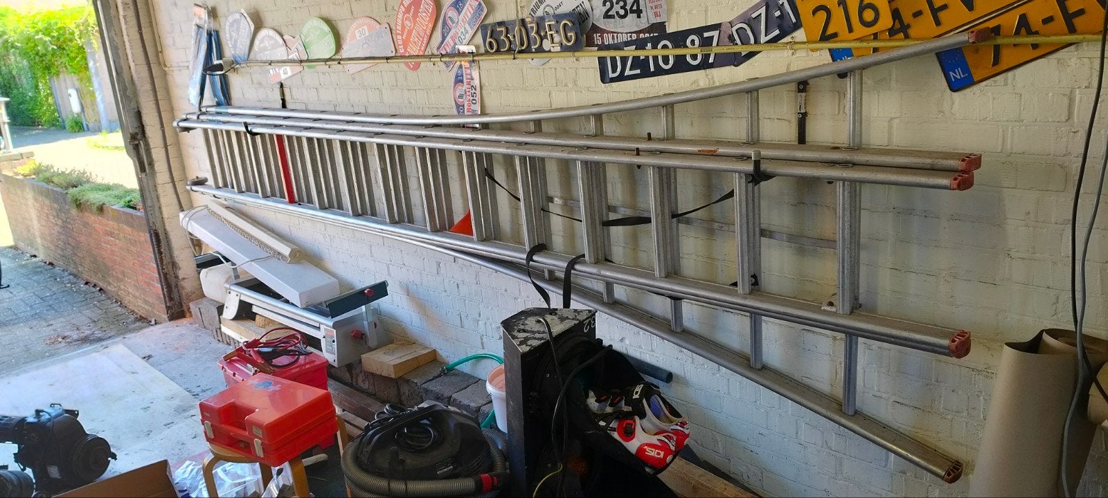 Altrex Professional 3x14 Reform/Schuifladder, Ophalen, Gebruikt, Ladder, Opvouwbaar of Inschuifbaar