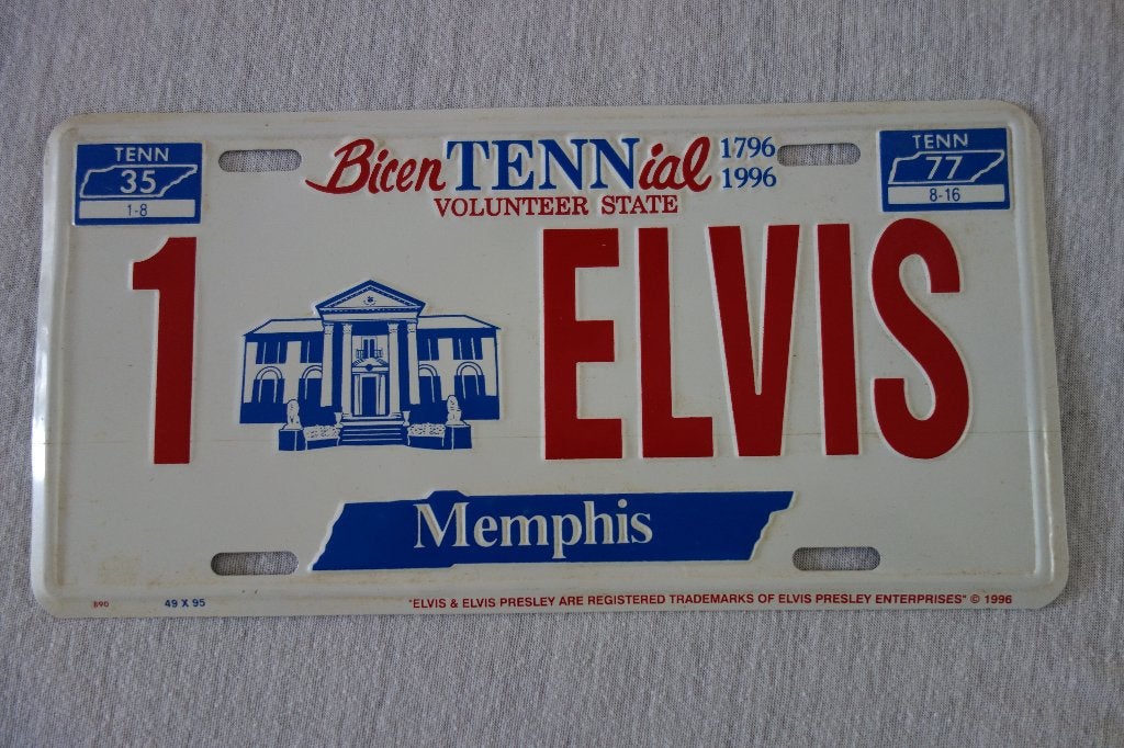 Auto kenteken plaat Elvis Memphis, Ophalen of Verzenden, Nieuw, Overige typen