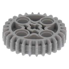 4 technic Lego tandwiel grijs groot