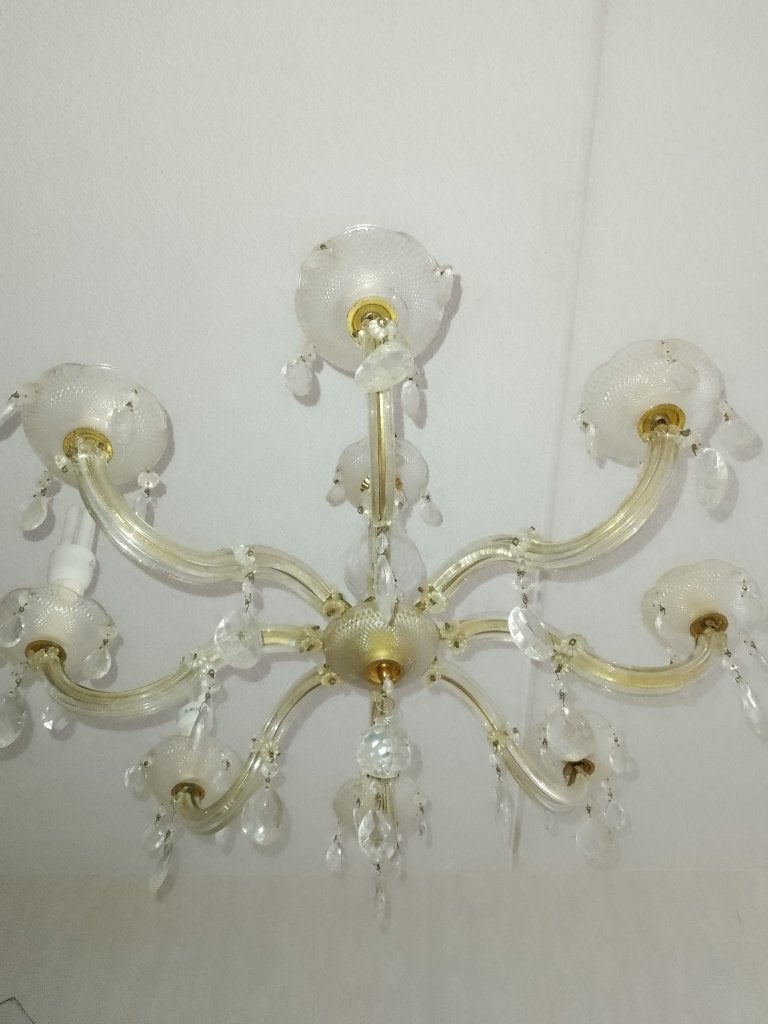Kristallen kroonluchter Maria Theresia, Huis en Inrichting, Ophalen, Gebruikt, Glas, Maria Theresia