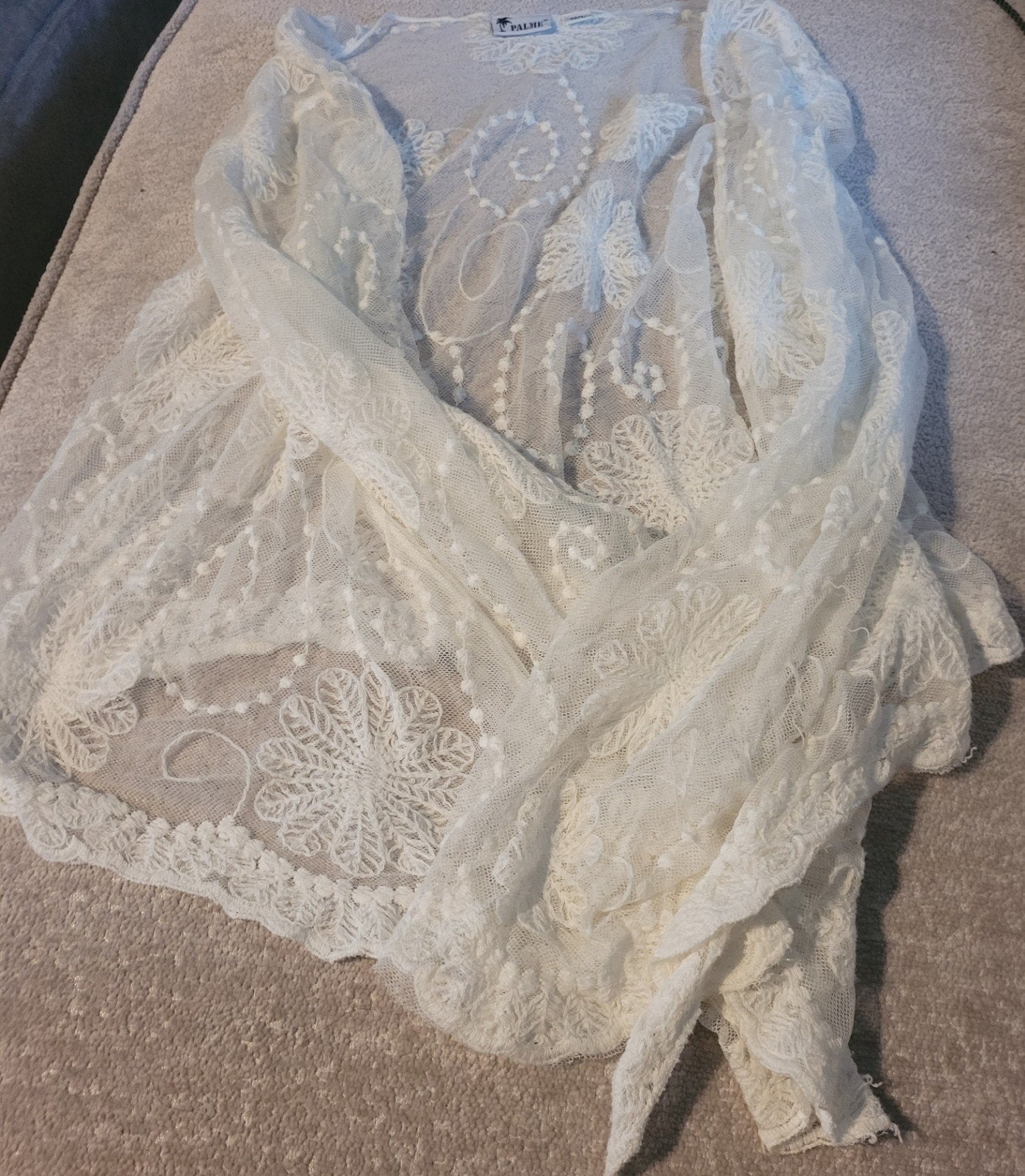 Witte kanten bolero van Palmé, maat M/L, Kleding | Dames, Palmé, Ophalen, Zo goed als nieuw