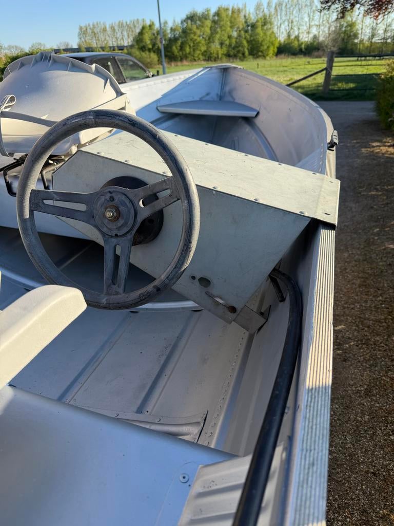Boot stuur met stuurinrichting, Watersport en Boten, Bootonderdelen, Ophalen, Gebruikt, Motor en Techniek, Motorboot