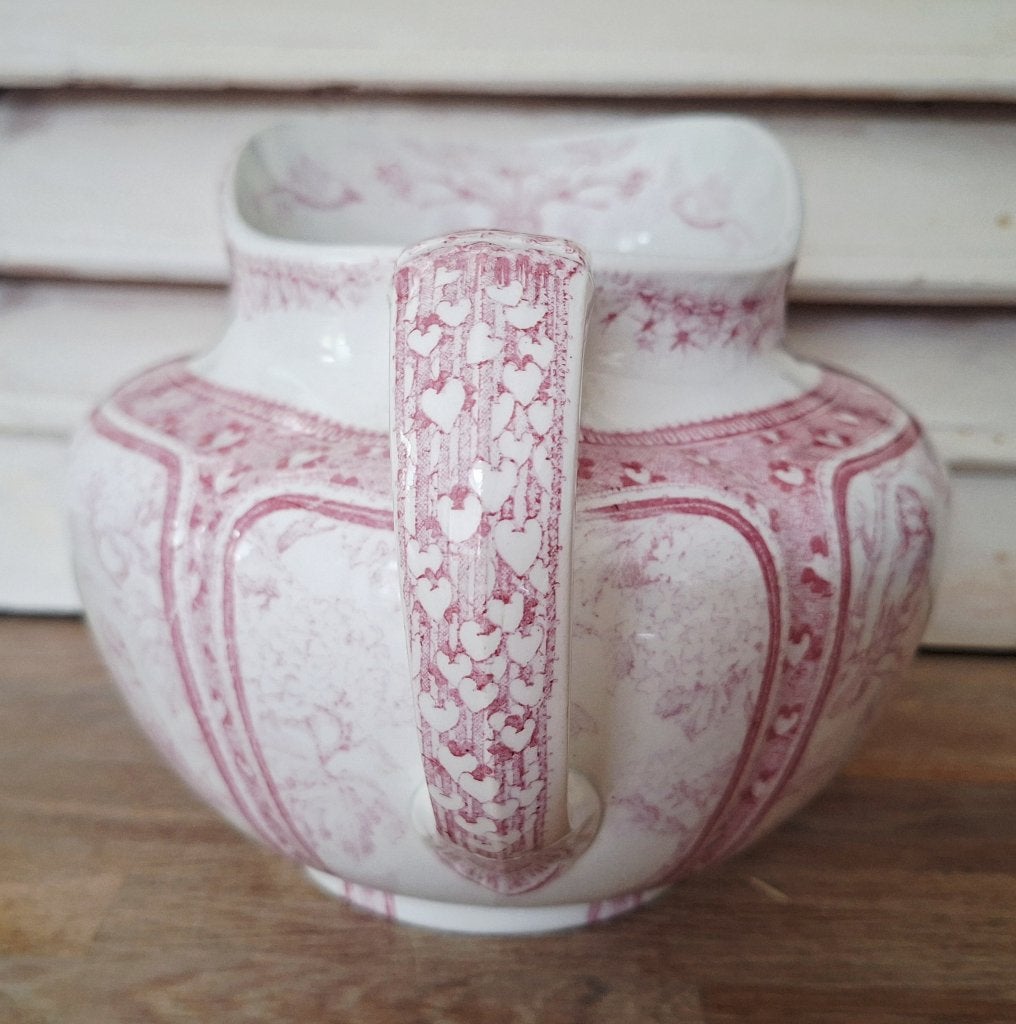Antieke franse kan, Lunéville, decor Printanier, Antiek en Kunst, Ophalen of Verzenden