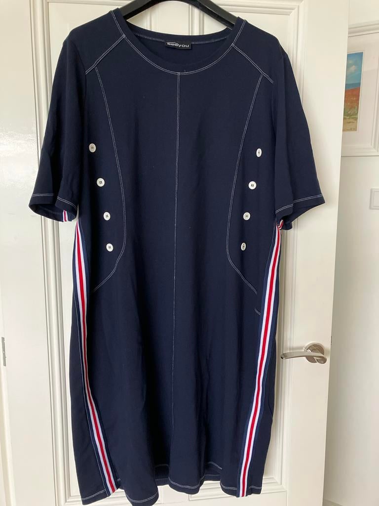 See You Blauwe Jurk maar 48, Kleding | Dames, Ophalen of Verzenden, Zo goed als nieuw, Blauw, Jurk
