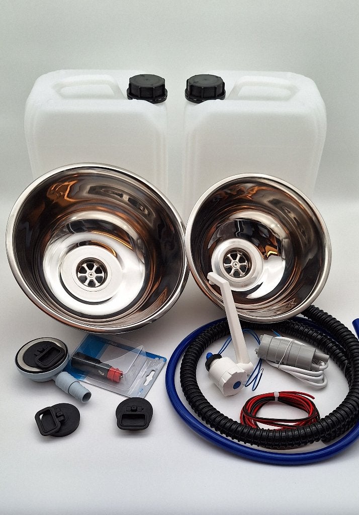 Camper Keukenblokje keukenblok Spoelbak Wasbak Set Jerrycans, -, -, Nieuw, Ophalen of Verzenden