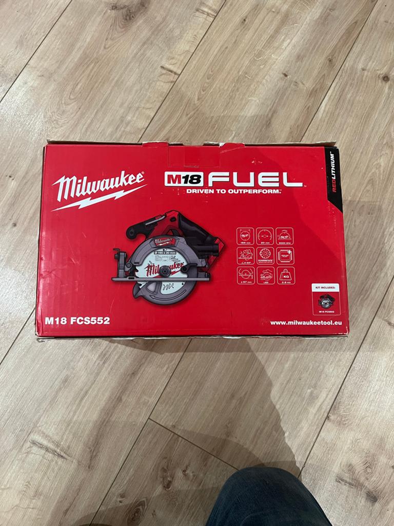 Milwaukee M18 FUEL Cirkelzaag M18 FCS552 - Nieuw in doos, Ophalen, Cirkelzaag, 70 mm of meer, Nieuw