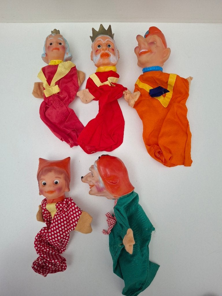 Poppenkastpoppen - Roodkapje, Heks, Koning etc., Ophalen of Verzenden, Gebruikt, Overige typen