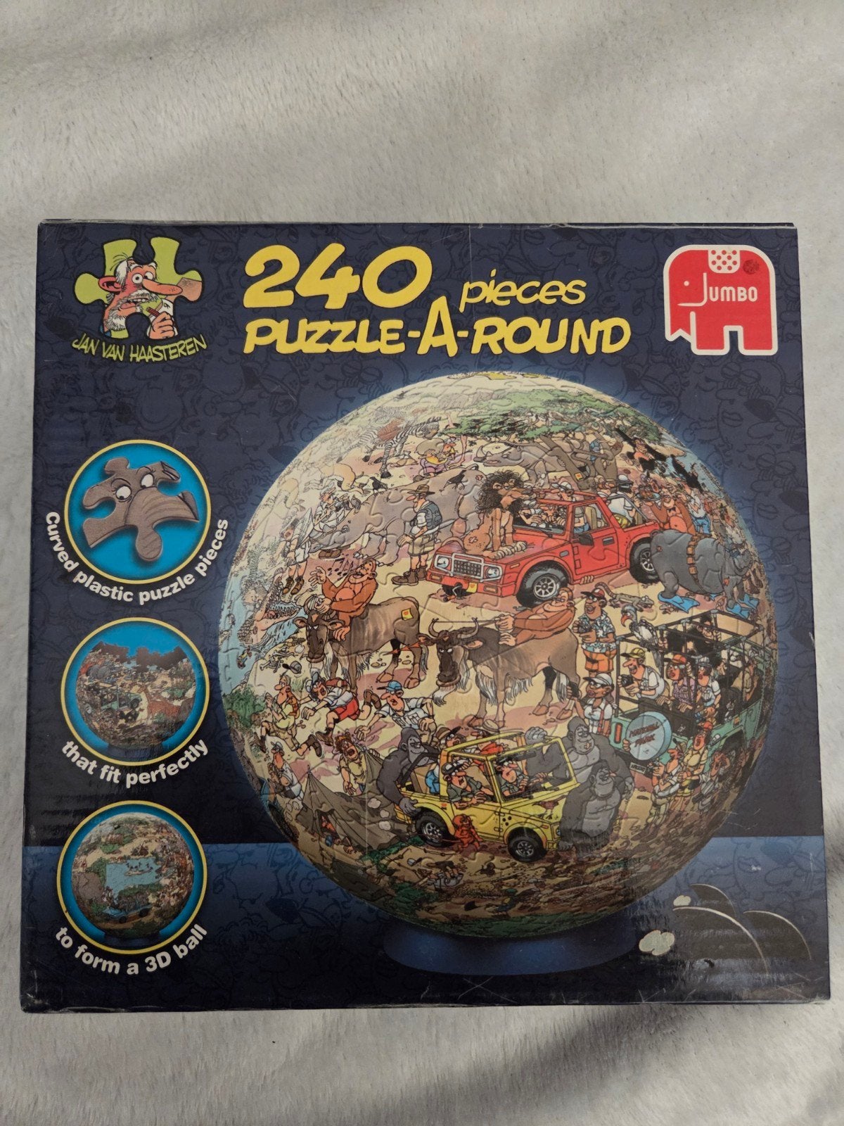 Jan van haasteren puzzle a round Safari 240 stuks, Ophalen of Verzenden, Minder dan 500 stukjes, Gebruikt, Overige typen