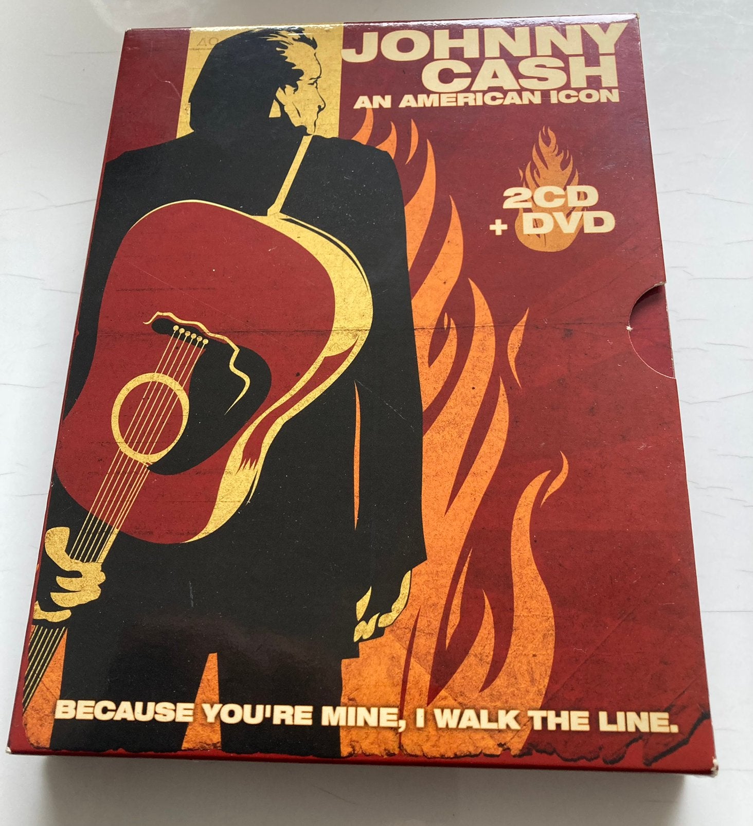 Johnny Cash - An American Icon (2cd/dvd), Cd's en Dvd's, Ophalen of Verzenden, Zo goed als nieuw, Poprock
