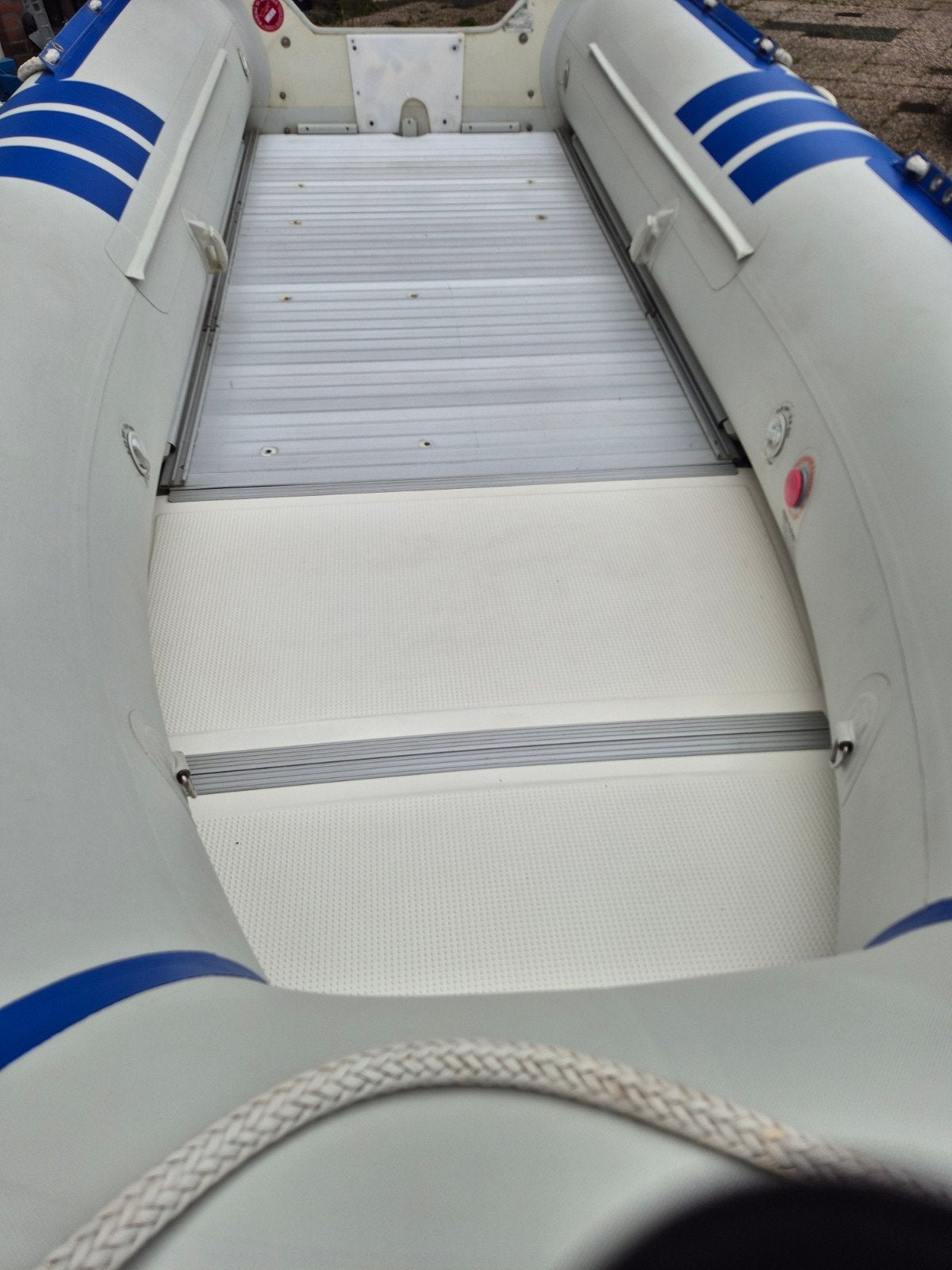 Lodestar opblaasboot met aluminium bodem, Watersport en Boten, Rubberboten, Zo goed als nieuw, Lodestar, Aluminium, Inclusief trailer