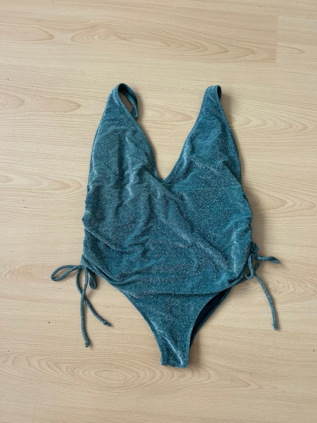 Groen glitter badpak - Maat 42/44, Ophalen of Verzenden, Zo goed als nieuw, Groen, Badpak