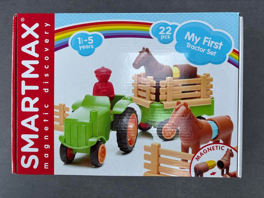 SmartMax My First Tractor Set - Magnetisch Constructiespeelg, Kinderen en Baby's, Speelgoed | Babyspeelgoed, Zo goed als nieuw