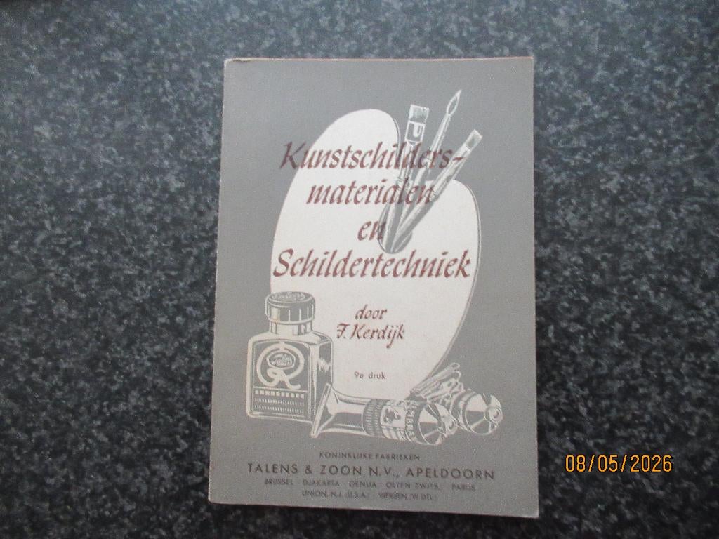 KUNSTSCHILDERSMATERIALEN + SCHILDERTECHNIEK-TALENS APELDOORN, Ophalen of Verzenden, Gelezen, Schilder- en Tekenkunst