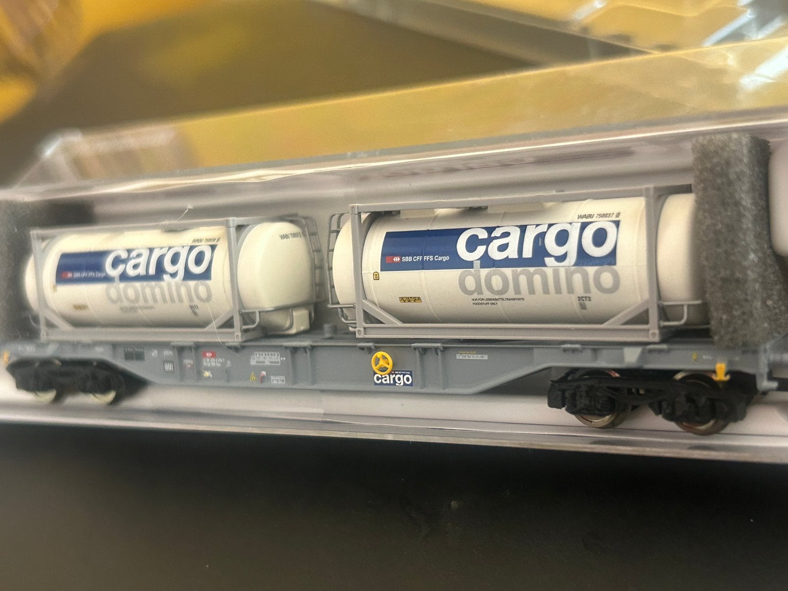 N Fleischmann 6660036 SBB cargo container wagon, Hobby en Vrije tijd, Modeltreinen | N-Spoor, Gelijkstroom, Fleischmann, Wagon