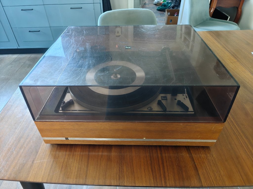 Dual platenspeler 1215 - CS20 - voor hobbyist of onderdelen, Ophalen, Automatisch, Platenspeler, Niet werkend