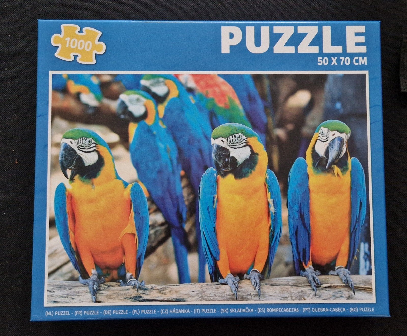 Puzzel 1000 stukjes papegaaien, Ophalen of Verzenden, 500 t/m 1500 stukjes, Zo goed als nieuw, Legpuzzel