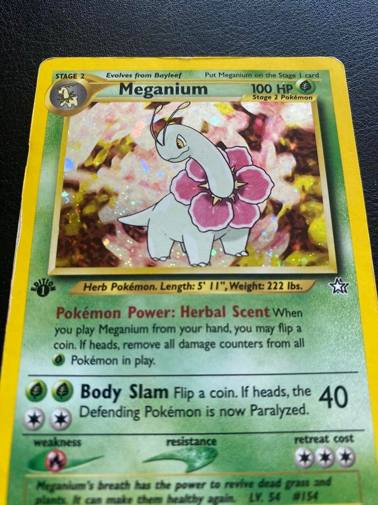 Meganium (NG 10) Neo Genesis - first edition, Ophalen of Verzenden, Zo goed als nieuw