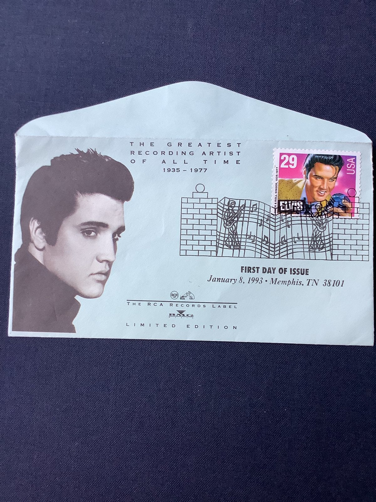 Fdc envelop  Elvis, Ophalen of Verzenden, Envelop