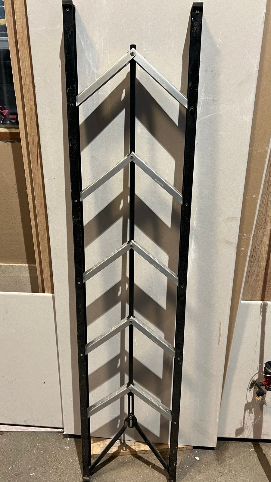 Opvouwbaar trapje voor camper of caravan, Verzenden, Gebruikt