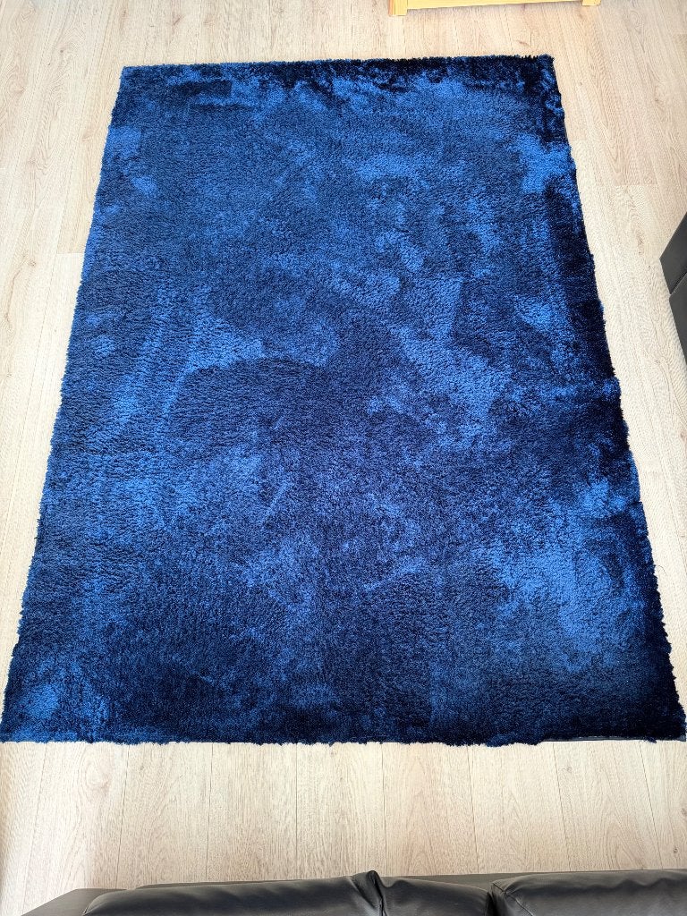 Vloerkleed, Ophalen, Gebruikt, 100 tot 150 cm, Blauw