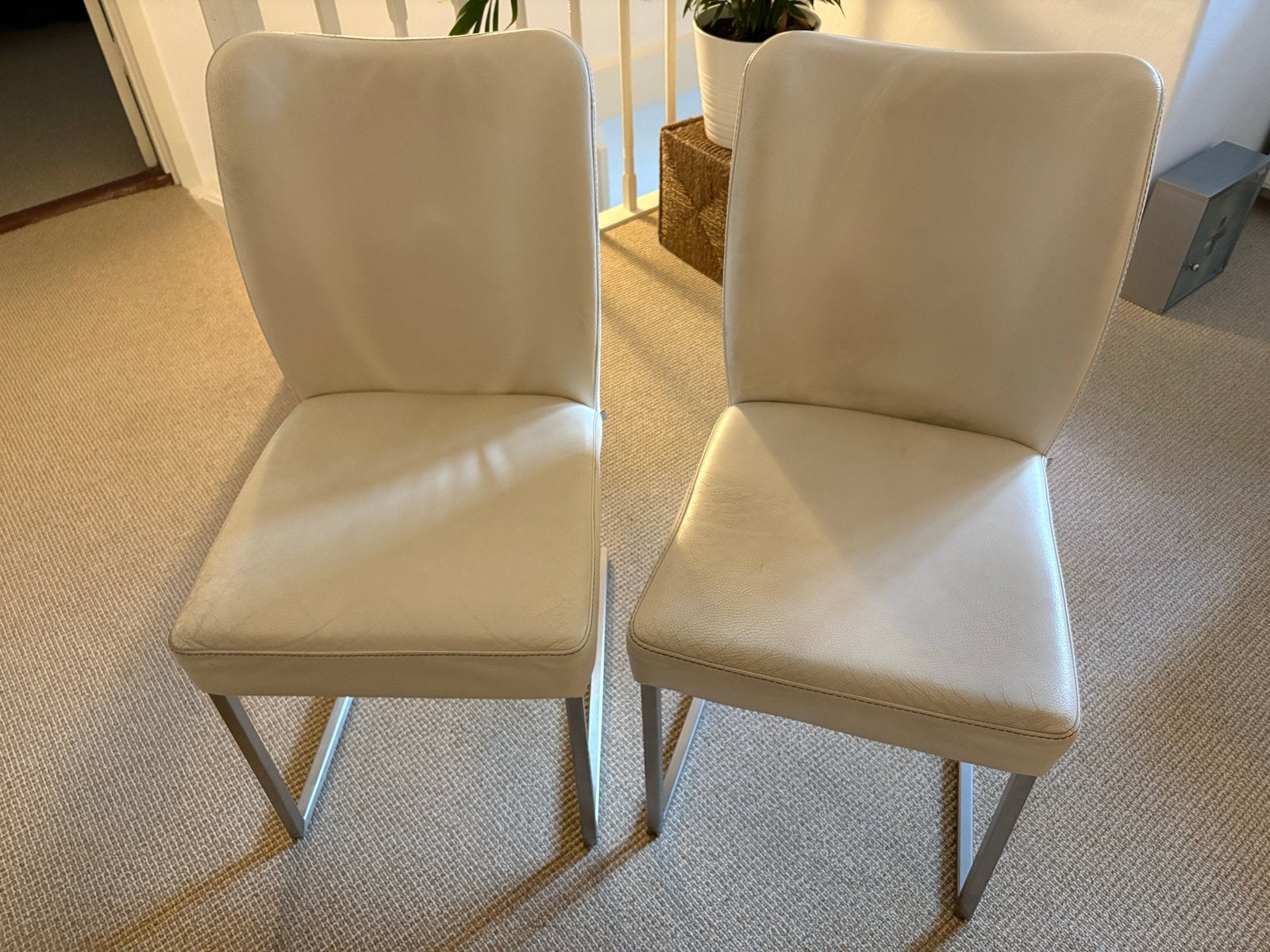 Twee Bert Plantagie leren stoelen, Ophalen, Gebruikt, Twee, Overige kleuren