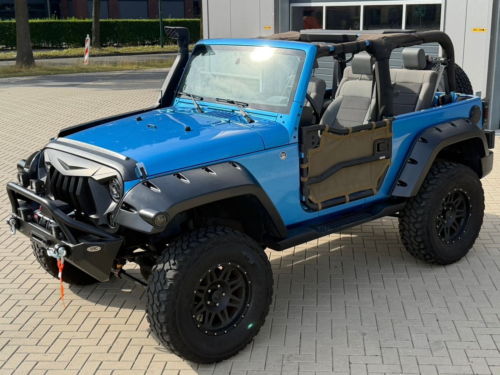 ‼️JEEP WRANGLER JK 3.8 V6 200PK EXTREME OFFROAD YOUNGTIMER‼️, Stof, 1800 kg, Blauw, Bedrijf