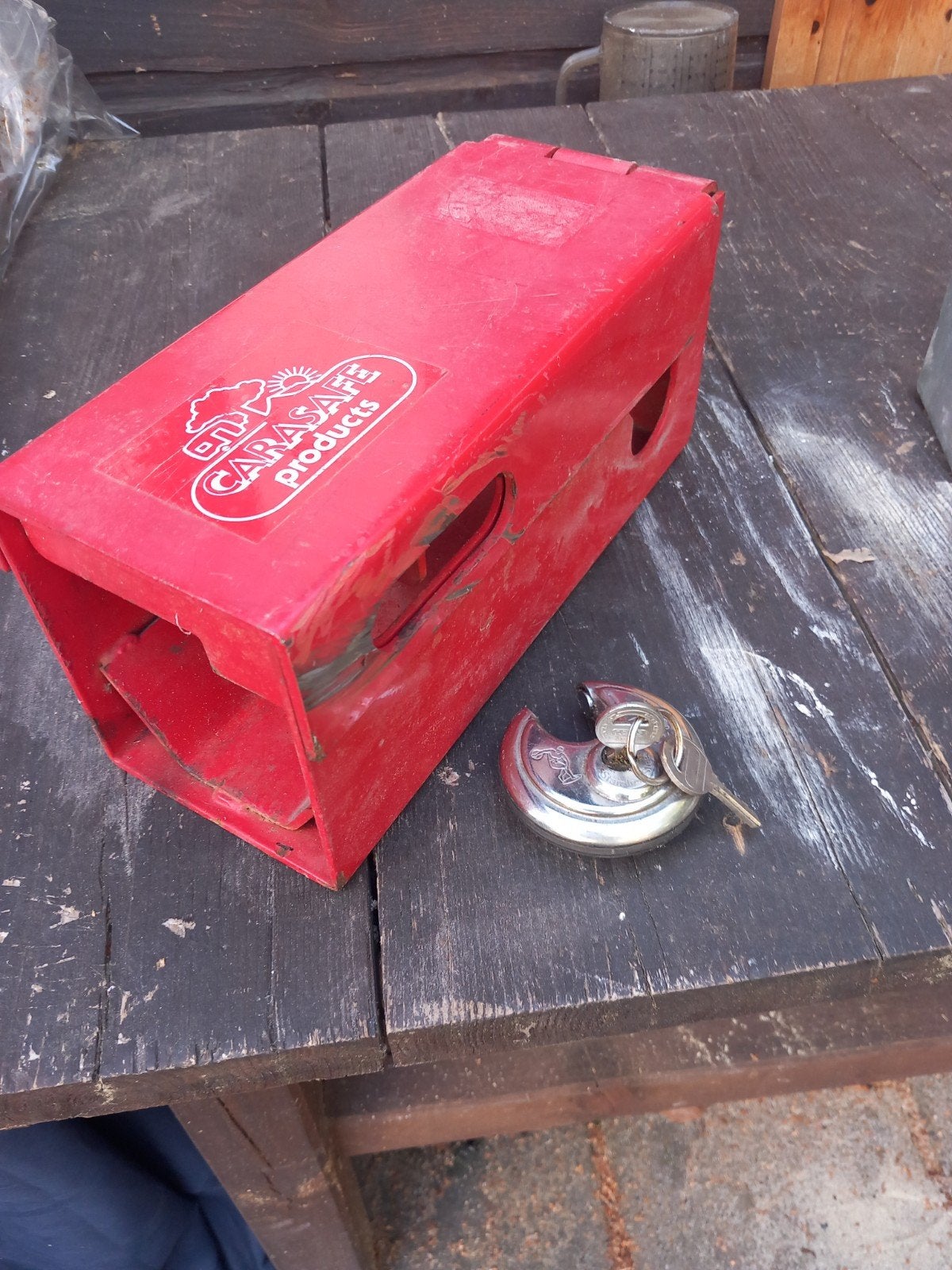 Carasafe Products Disselslot - Rood, Ophalen, Gebruikt