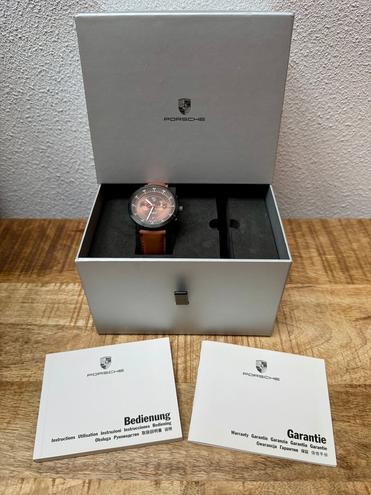 Origineel Porsche 911 Targa watch Classic Chronograaf, Sieraden, Tassen en Uiterlijk, Horloges | Heren, Overige merken, Leer, Staal