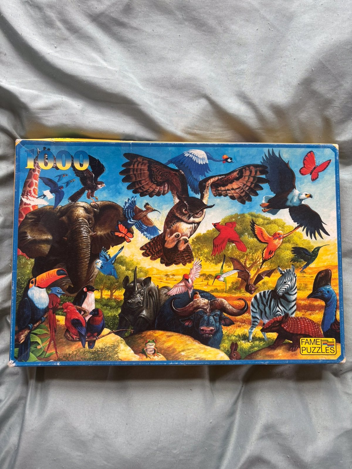 Legpuzzel Nature Savanne 1000 stukjes, Ophalen of Verzenden, 500 t/m 1500 stukjes, Zo goed als nieuw, Legpuzzel