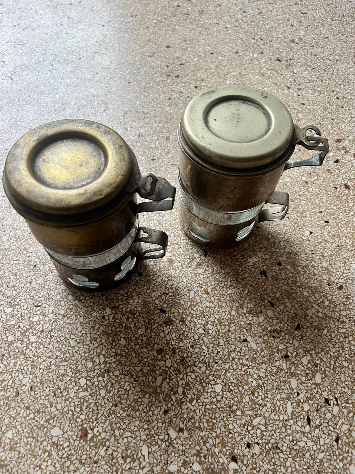 2 Vintage éénkops cafetière, Ophalen of Verzenden