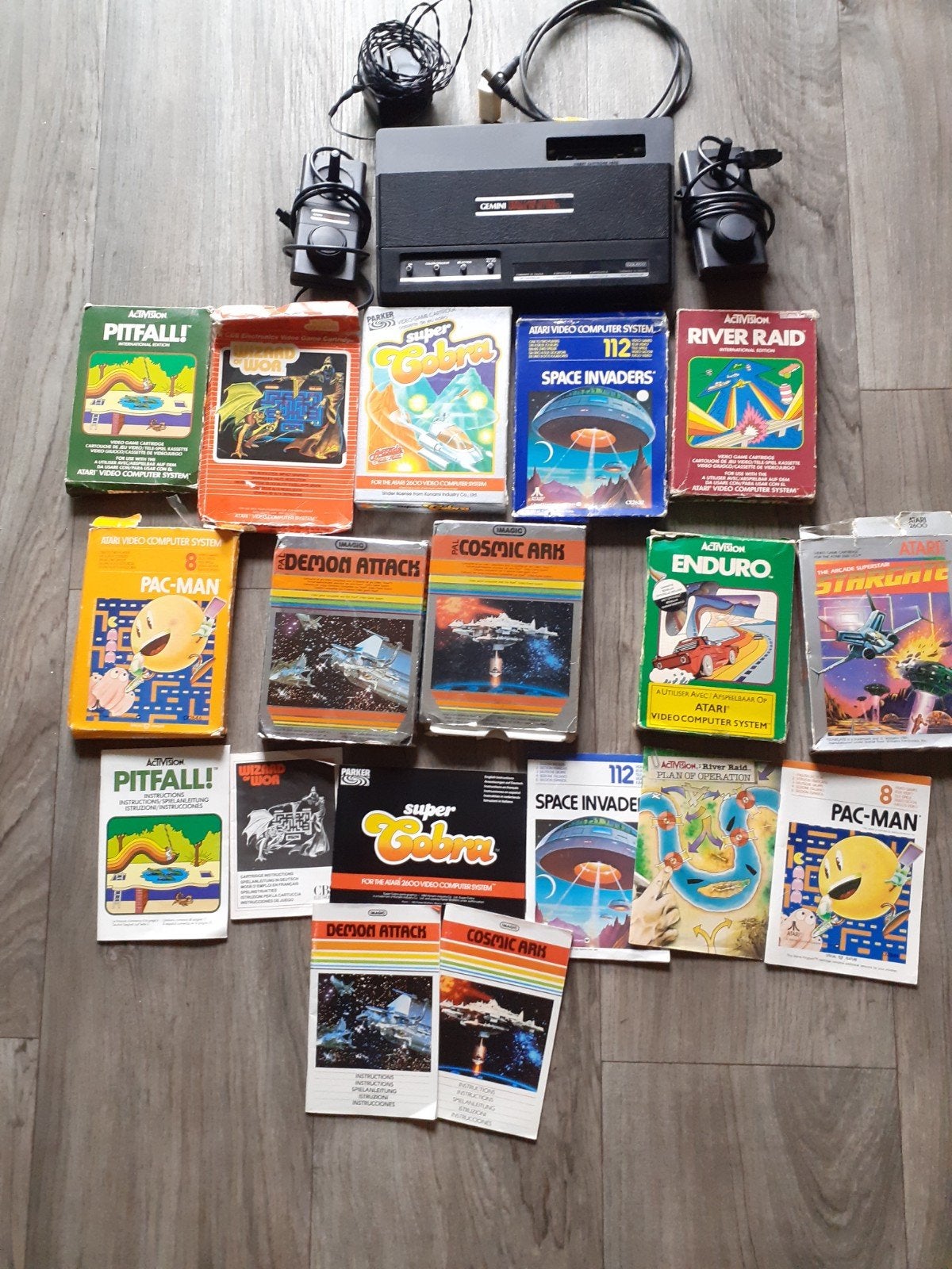 Coleco Gemini Atari 2600 clone, met games, Met 2 controllers, Ophalen of Verzenden, Atari 2600, Gebruikt