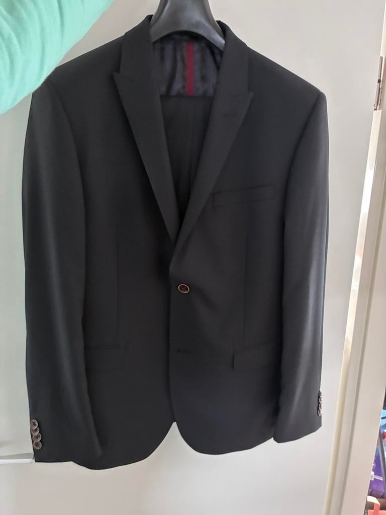Thom Broekman kostuum zwart maat 50 2-delig pak, Kleding | Heren, Kostuums en Colberts, Zo goed als nieuw, Maat 48/50 (M), Zwart