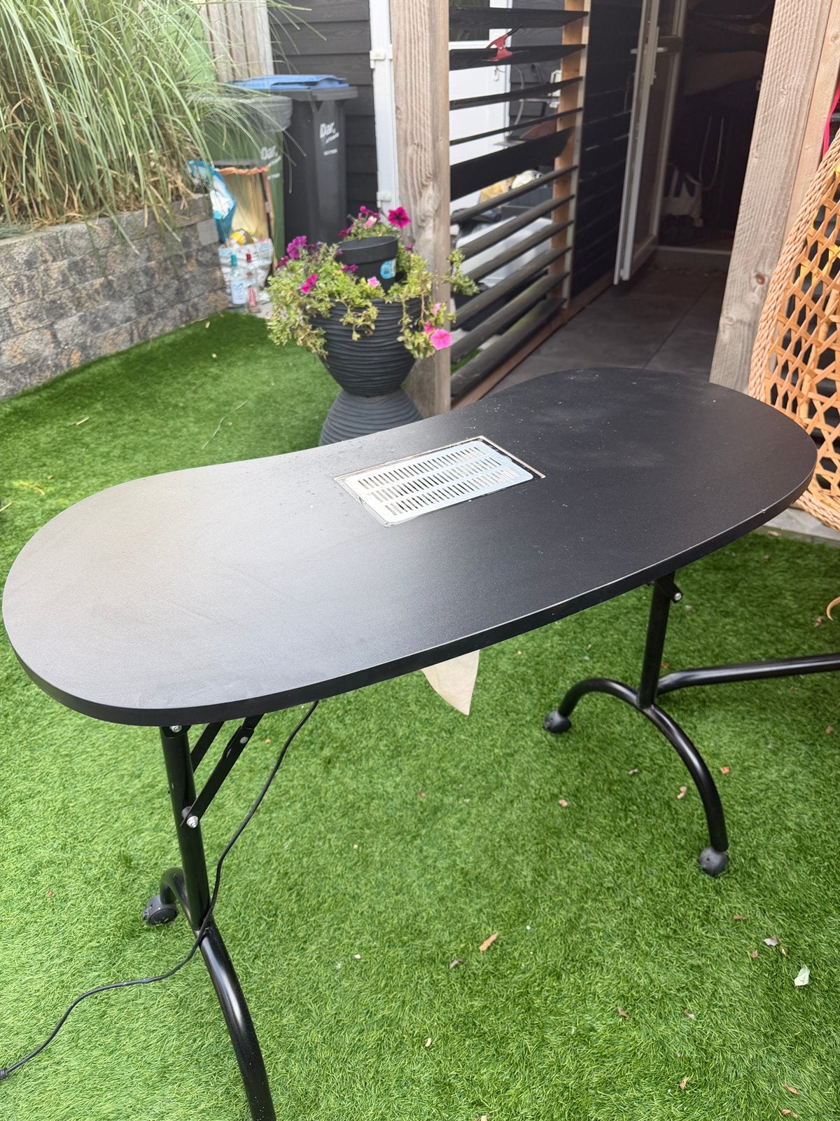 Inklapbare nageltafel met afzuiging, Ophalen of Verzenden, Gebruikt, 50 tot 100 cm, Minder dan 100 cm