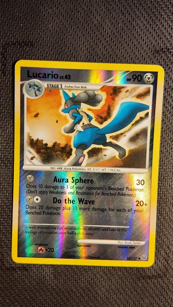 Lucario 53 Platinum | Pokemon kaart, Ophalen, Zo goed als nieuw, Losse kaart, Foil