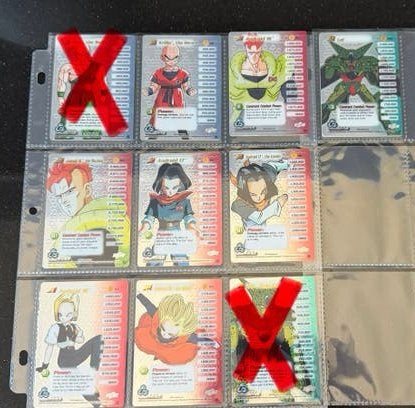 DBZ Cell Saga Redemption Hi-Tech 8x NM!, Ophalen of Verzenden, Zo goed als nieuw, Meerdere kaarten, Foil