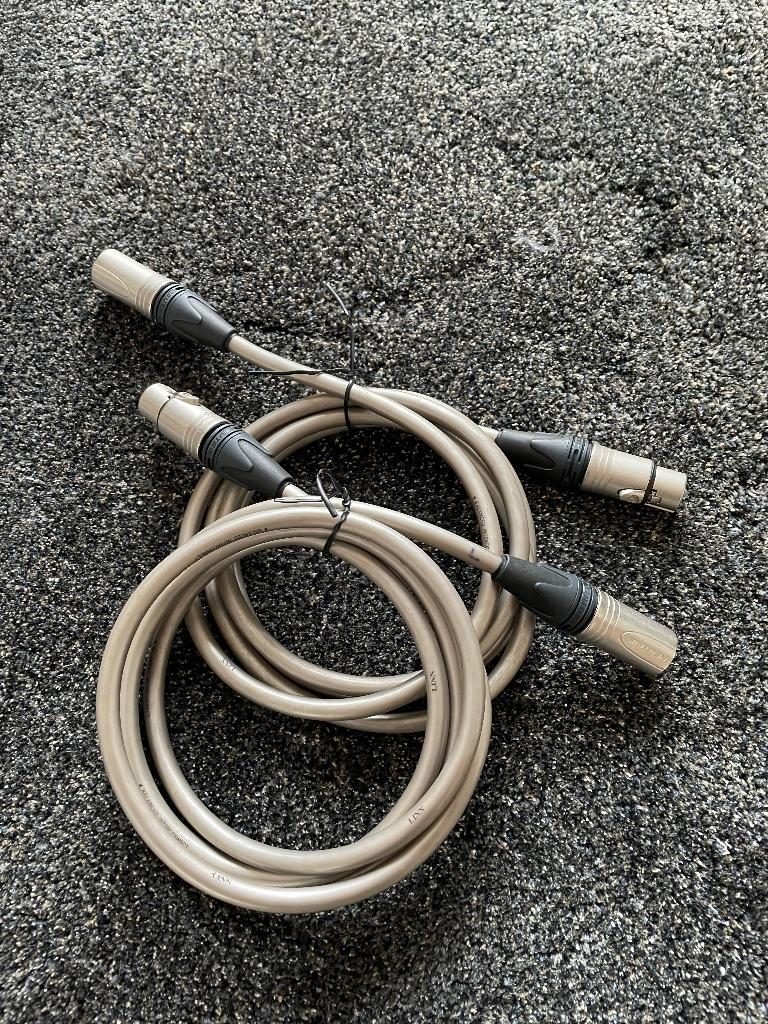 Linn silver XLR kabel set  165cm, Ophalen of Verzenden, Gebruikt, Minder dan 2 meter, Interlink-kabel